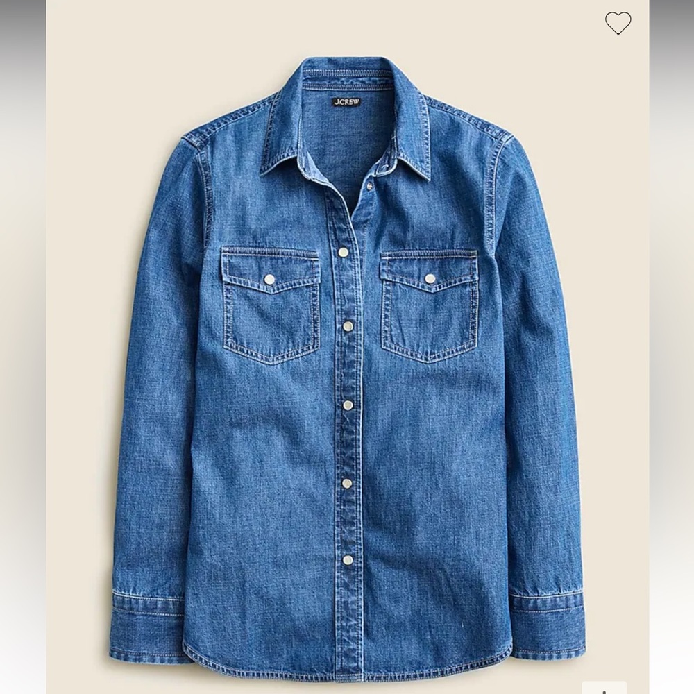 J Crew NWT Chambray Shirt